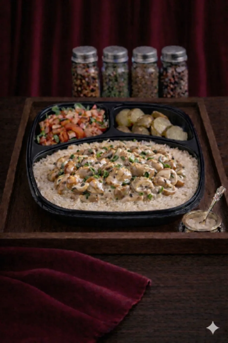 Pilav Üstü Mantar Soslu Tavuk