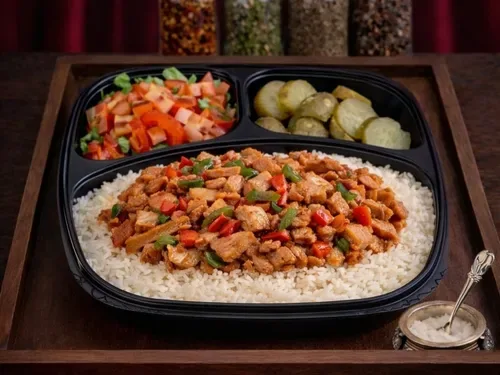 Pilav Üstü Soya Soslu Tavuk