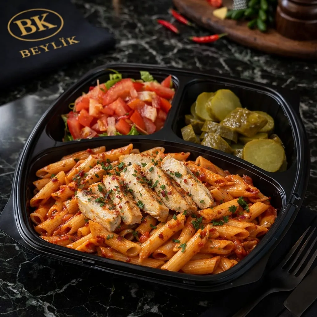 Açılı Tavuklu Penne